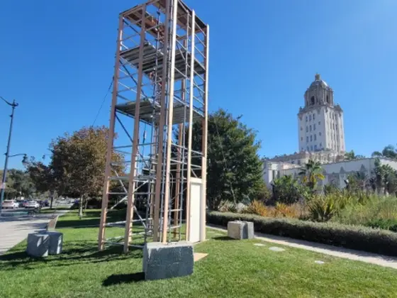 Free-Standing Scaffold on a job site