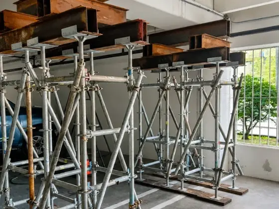 Shoring on a job site
